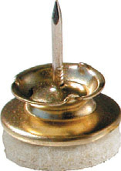Shepherd Hardware 9938 Furniture Slide Glide, Brass, Almond [SKU: ORG6758429]