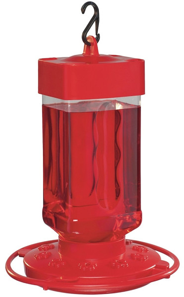 Daisy First Nature 993055-546 Bird Feeder, 32 oz, Plastic, Bright Red [SKU: ORG9055468]