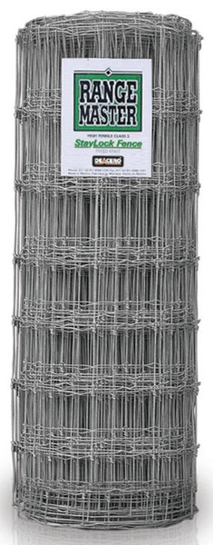 Rangemaster 6981 Staylock Fence, 330 ft L, 48 in H, 12-1/2 Gauge, Steel, Galvanized [SKU: ORG1111723]