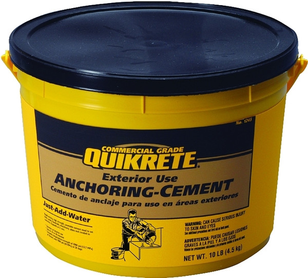 Quikrete 1245-11 Anchoring Cement, Granular, Brown/Gray, 10 lb Pail [SKU: ORG2416980]