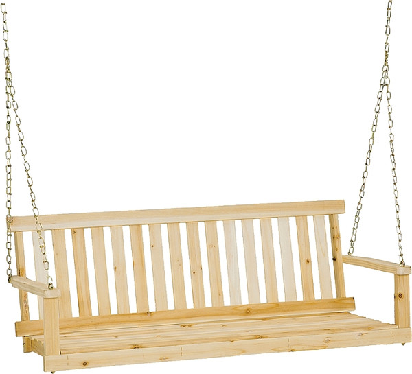 Jack Post H-24 Porch Swing Seat, 48-3/4 in OAW, 17-3/4 in OAD, 21-1/2 in OAH, Fir Wood Frame, Silver Gray Frame [SKU: ORG9361676]
