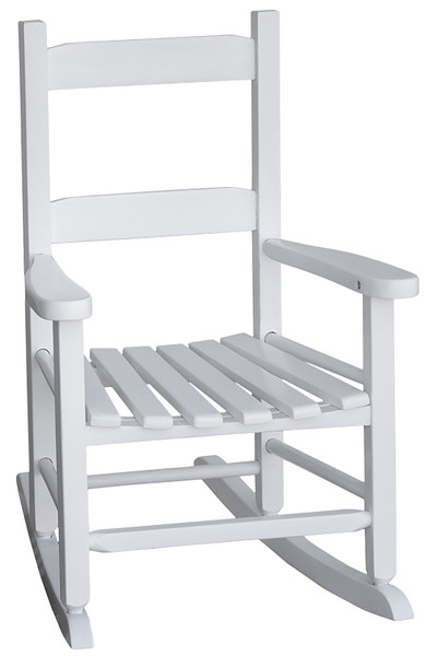 Jack Post KN-10-W Child Rocking Chair, 14-3/4 in OAW, 18-3/4 in OAD, 22-1/2 in OAH, Hardwood, White [SKU: ORG7464936]