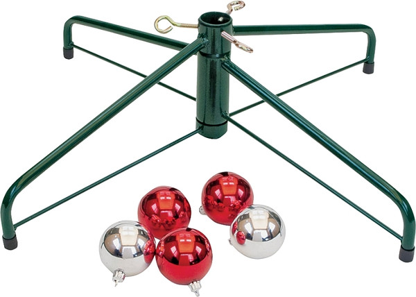 National Holidays Traditions 95-2464 Artificial Tree Stand, Steel, Green/Red, Powder-Coated [SKU: ORG3664554]