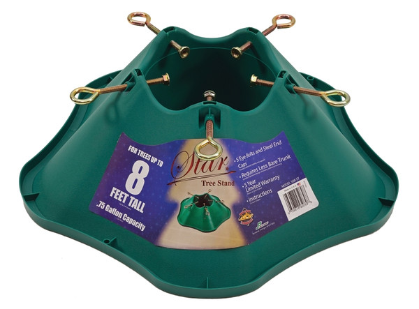 National Holidays 508-ST Natural Tree Stand, 7 in H, Plastic, Green [SKU: ORG3144078]