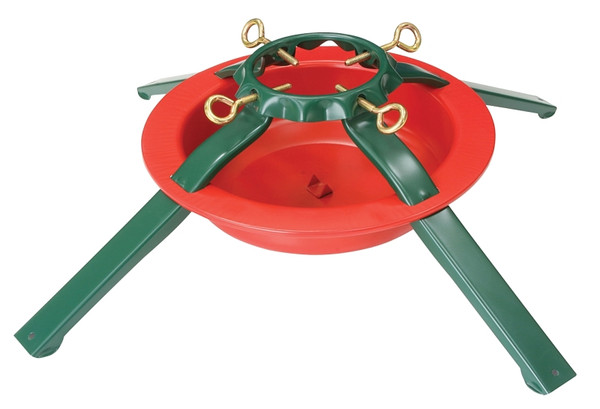 Hometown Holidays 5180 Natural Tree Stand, Steel, Green/Red, Powder-Coated [SKU: ORG7929128]