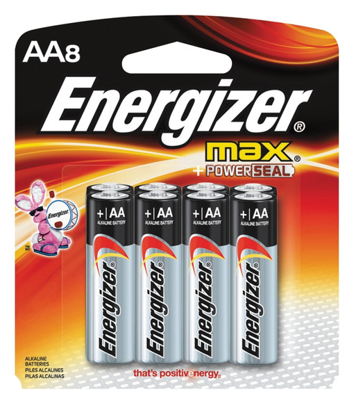 BATTERY ALKALINE MAX 8 PACK/AA [SKU: ORG1162676]