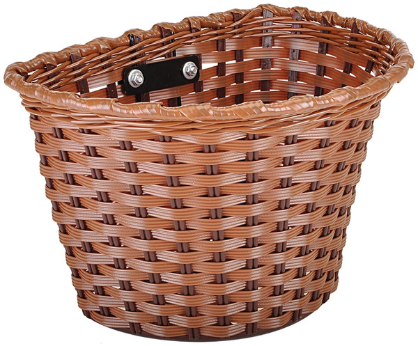 KENT 65226 Bicycle Basket, Medium, Plastic, Brown [SKU: ORG7110331]