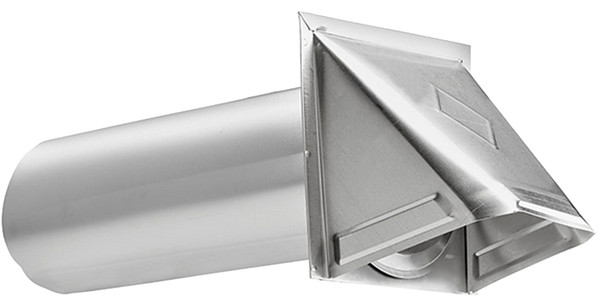 Lambro 344S Preferred Hood Vent, 6 in W Hood, 4.76 in H Hood, 4 in Duct, Aluminum Hood [SKU: ORG9479700]