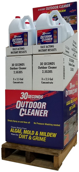 30 SECONDS 2.5G30S QPDU Outdoor Cleaner, 2.5 gal Bottle, Liquid, Bleach, Clear/Light Yellow [SKU: ORG4802641]