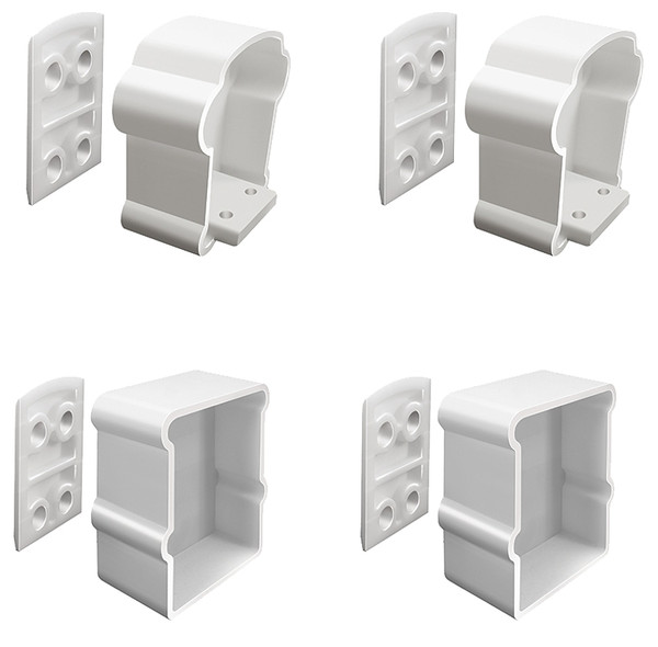 Xpanse Premier 73012494 Rail Bracket, Vinyl, White, For: Premier Series Railings [SKU: ORG9020546]