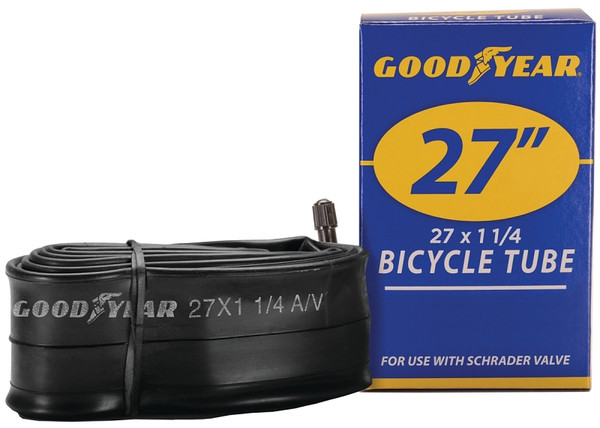 KENT 91081 Bicycle Tube, Butyl Rubber, Black, For: 27 x 1-1/4 in W Bicycle Tires [SKU: ORG9954298]