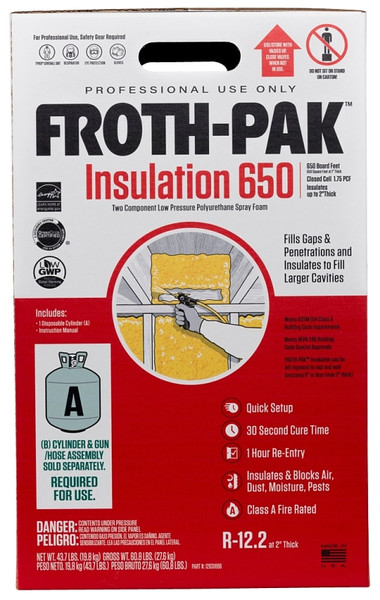 DuPont Froth-Pak 12031896 Foam Insulation Kit, 118.8 lb [SKU: ORG5123641]