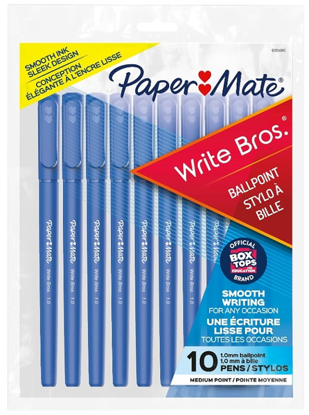 Paper Mate 93134 Stick Pen, Classic, Medium Point Tip, Blue Ink [SKU: ORG8484115]