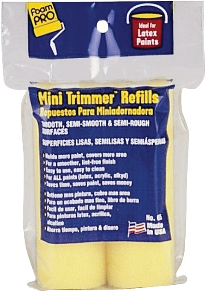FOAMPRO 65 Trimmer Refill, 3/8 in Thick Nap, 4 in L, Foam Cover [SKU: ORG3086352]
