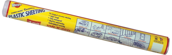 Warp's 12-4CH10B Polyethylene Sheeting, 25 ft L, 10 ft W, Black [SKU: ORG0113217]