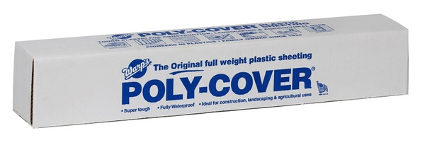 Warp's 6X4-1C Sheeting Cover, 100 ft L, 4 ft W, 6 mil Thick, Plastic [SKU: ORG0192823]