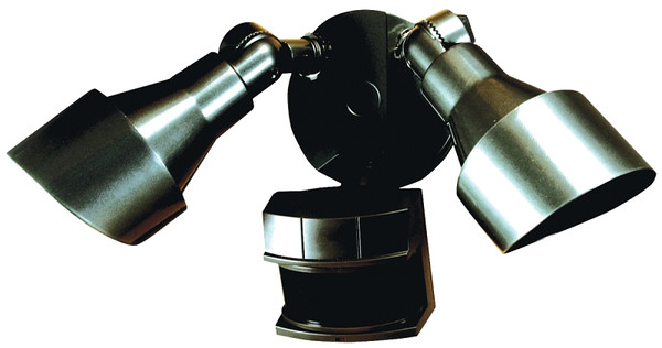 Heath Zenith Dualbrite Series HZ-5597-BZ Security Light, 120 V, 200 W, 2-Lamp, Halogen Lamp, Metal/Plastic Fixture [SKU: ORG6531412]