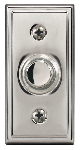 Heath Zenith SL-708-00 Pushbutton, Wired, Metal, Lighted [SKU: ORG3275369]