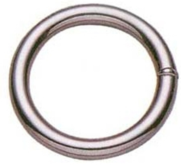 BARON 3-2 Welded Ring, 2 in ID Dia Ring, #3 Chain, Steel, Nickel-Plated [SKU: ORG6142301]