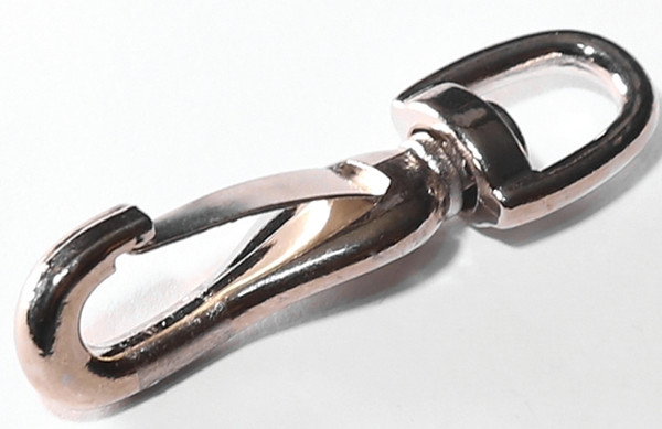BARON 334-3/8 Spring Snap, 20 lb Working Load, Steel, Nickel [SKU: ORG3645728]