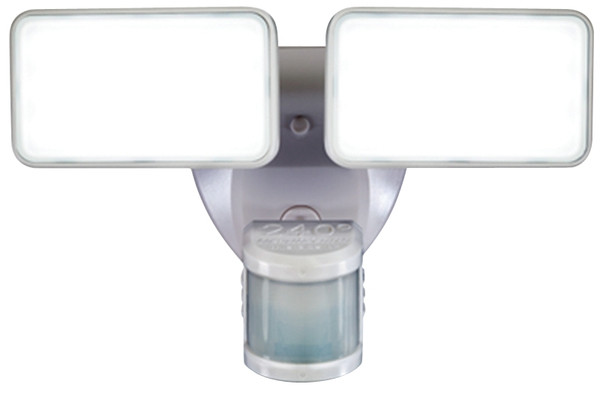 Heath Zenith Dualbrite Series HZ-5869-WH Motion Activated Security Light, 120 V, LED Lamp, 2500 Lumens [SKU: ORG7151202]