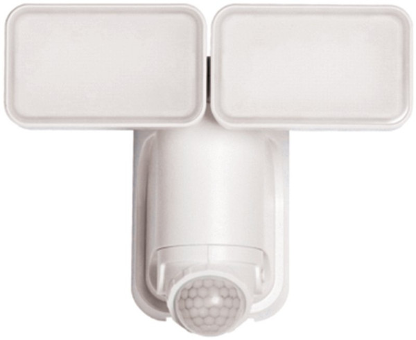 Heath Zenith HZ-7163-WH Motion Activated Security Light, 2-Lamp, LED Lamp, 600 Lumens Lumens, Plastic Fixture [SKU: ORG1889302]
