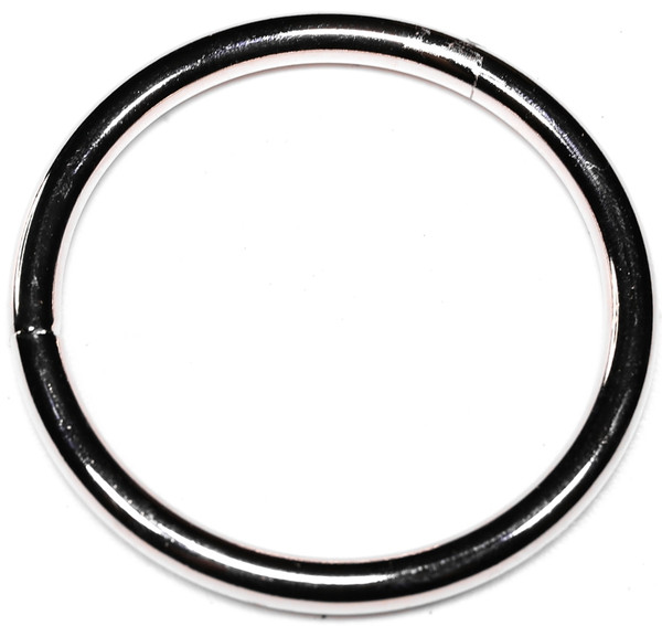 BARON 2-2-1/2 Round Weld Ring, 2-1/2 in Dia Ring, #2 Chain, Steel, Zinc [SKU: ORG3103892]