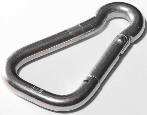 BARON S24502-3/8 Spring Snap, 400 lb Working Load, Stainless Steel [SKU: ORG8654709]