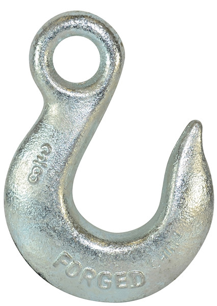 BARON 329-5/16 Eye Slip Hook, 5/16 in, 43 Grade, Carbon Steel, Electro-Galvanized [SKU: ORG9444662]