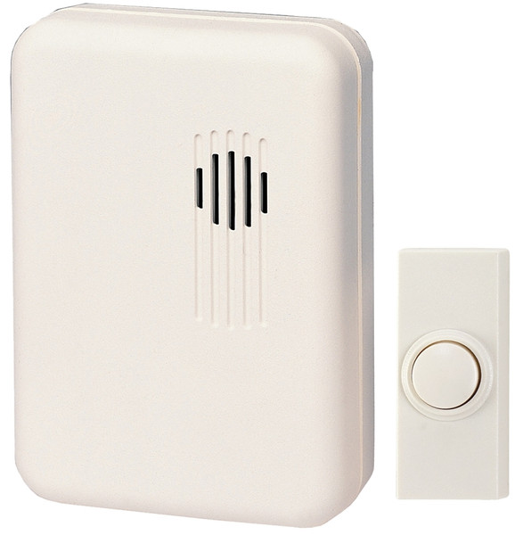 Heath Zenith SL-7307-03 Doorbell Kit, Wireless, 85 dB, Black/White [SKU: ORG3993680]