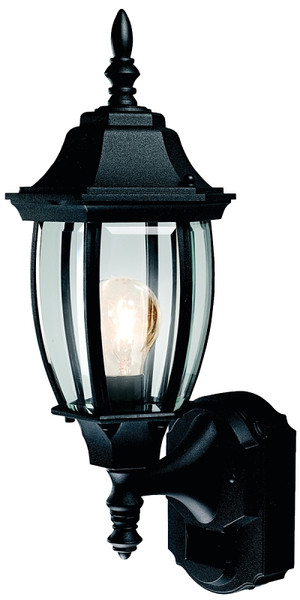 Heath Zenith Dualbrite Series HZ-4192-BK Motion Activated Decorative Light, 120 V, 100 W, Incandescent Lamp, Black [SKU: ORG7616402]