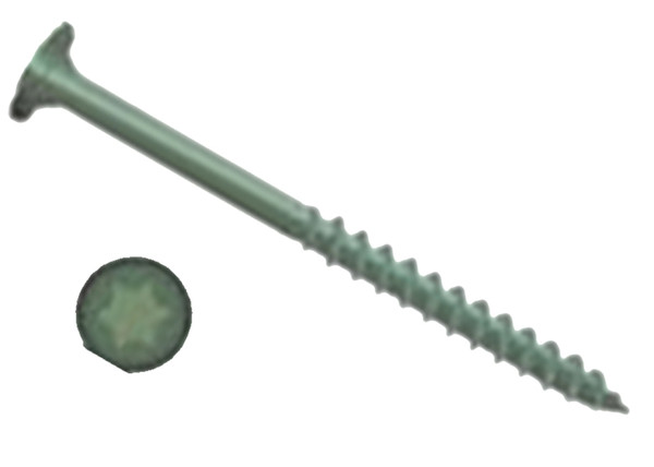 CAMO 0347260 Structural Screw, 8 in L, Flat Head, Star Drive, Sharp Point, Carbon Steel, ProTech-Coated [SKU: ORG6214266]