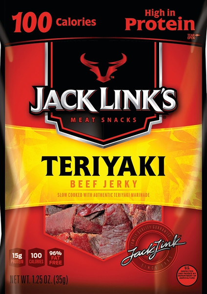 Jack Link's 10000008424 Beef Jerky, Teriyaki Flavor, 1.25 oz [SKU: ORG4618609]