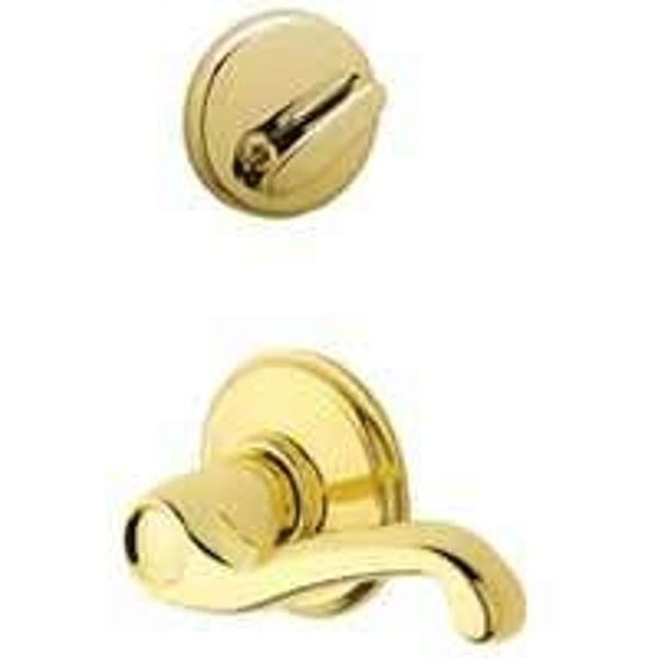 Schlage F59FLA605RH Handleset Trim, Brass, Right Hand [SKU: ORG6645733]