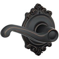 Schlage Flair Series F10VFLA716BRK Passage Lever, Zinc, Aged Bronze [SKU: ORG6951743]