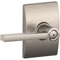Schlage Latitude Series F40VLAT619CEN Privacy Lever, Satin Nickel [SKU: ORG6374763]
