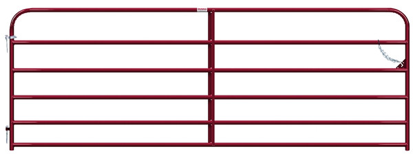 Behlen Country 40130121 Utility Gate, 144 in W Gate, 50 in H Gate, 20 ga Frame Tube/Channel, Red [SKU: ORG9587429]