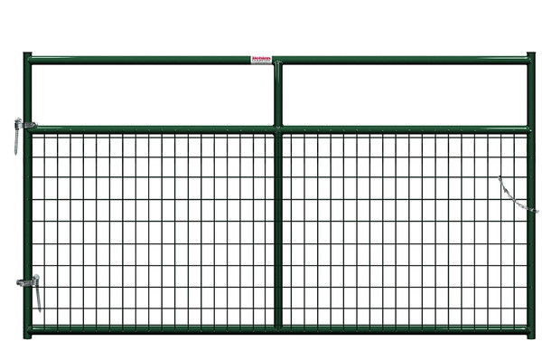 Behlen Country 40132082 Wire-Filled Gate, 96 in W Gate, 50 in H Gate, 6 ga Mesh Wire, 2 x 4 in Mesh, Green [SKU: ORG7138019]