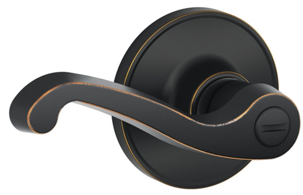 Schlage LaSalle Series J40LAS716 Privacy Lever, Aged Bronze [SKU: ORG2165041]