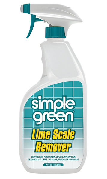 Simple Green 1710001250022 Lime Scale Remover, 22 oz, Liquid, Pleasant Wintergreen, Turquoise [SKU: ORG6073688]