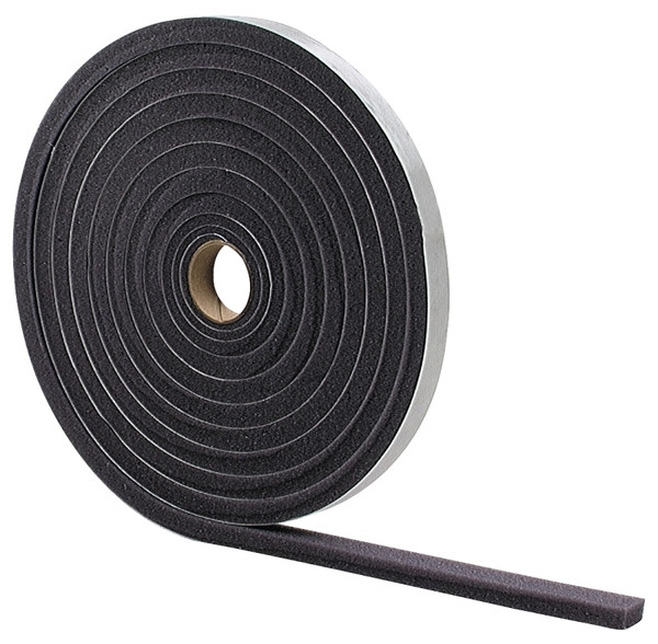 M-D 02097 Foam Tape, 1/2 in W, 17 ft L, 3/8 in Thick, Gray [SKU: ORG9131418]