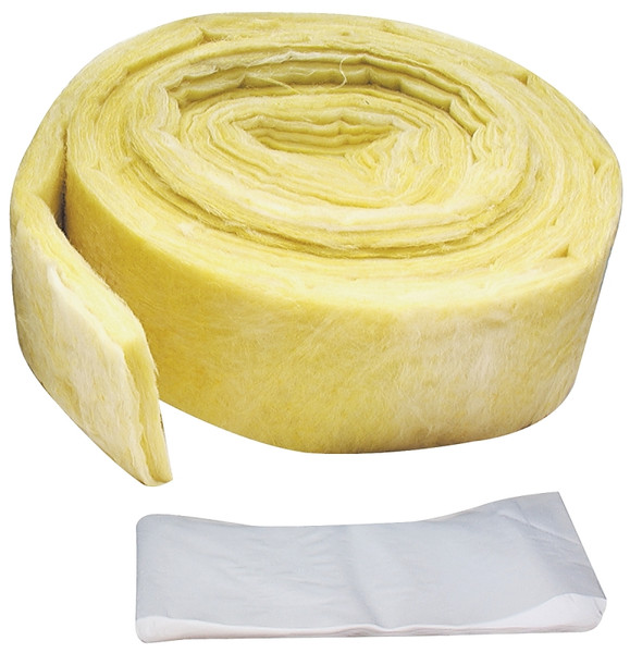 M-D 04929 Pipe Insulation Wrap, 25 ft L, 1/2 in Thick, Fiberglass, Yellow [SKU: ORG7264591]
