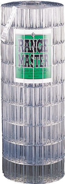 Rangemaster 7755 Welded Utility Fence, 50 ft L, 72 in H, 2 x 4 in Mesh, 14 Gauge, Galvanized [SKU: ORG4220224]