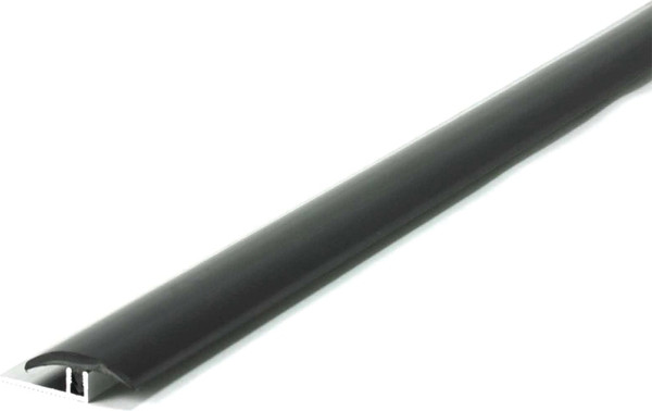 M-D 31215 T-Divider with Track, 96 in L, 1-1/2 in W, Vinyl, Black [SKU: ORG6352462]
