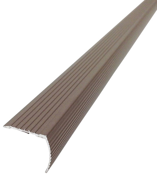 M-D 43311 Fluted Stair Edge, 36 in L, 1.22 in W, Metal, Spice [SKU: ORG3167939]