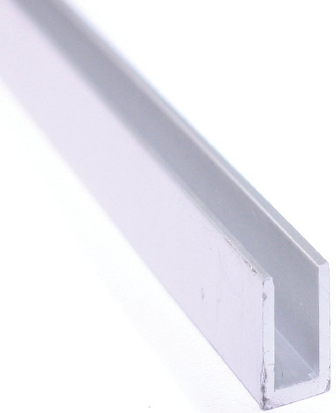 M-D 62216 Channel, 1/2 in Leg, 96 in L, Aluminum, Mill [SKU: ORG1656495]