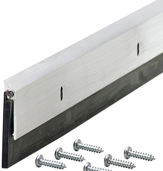 M-D 69604 Door Sweep, 48 in L, 1-1/4 in W, Aluminum Flange, EPDM Rubber Insert [SKU: ORG1182336]
