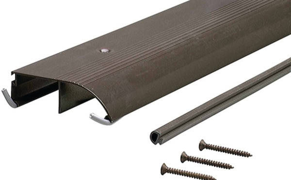 M-D TH153 69703 Bumper Threshold, 36 in L, 4 in W, Aluminum, Bronze [SKU: ORG0723460]