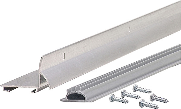 M-D DB001 Series 81901 Door Bottom with Drip Cap, 36 in L, 1-1/4 in W, 1-1/4 in H, Aluminum, Mill [SKU: ORG2743771]