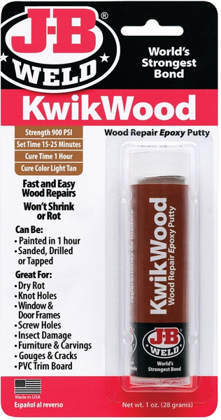 J-B WELD 8257 Epoxy Putty, Light Tan, 1 oz Stick Pack [SKU: ORG7369168]